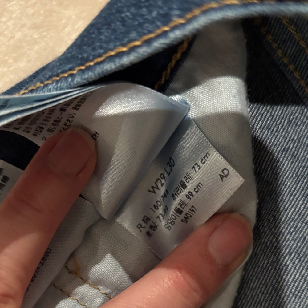 Levi's Women's Straight Leg Jeans - Dark Blue 501 in 29x30 - Picture 4 of 6